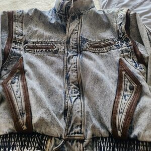 Men's sherpa denim jacket